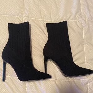 Steve Madden Black Discreet Stiletto Boot